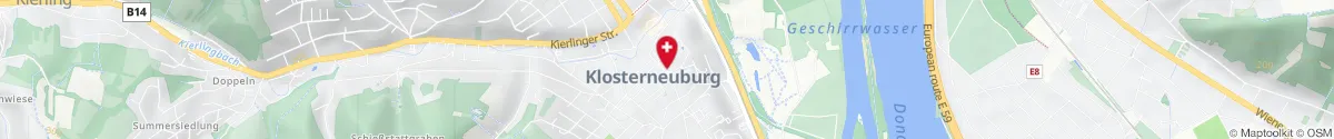Map representation of the location for Rathaus-Apotheke in 3400 Klosterneuburg
